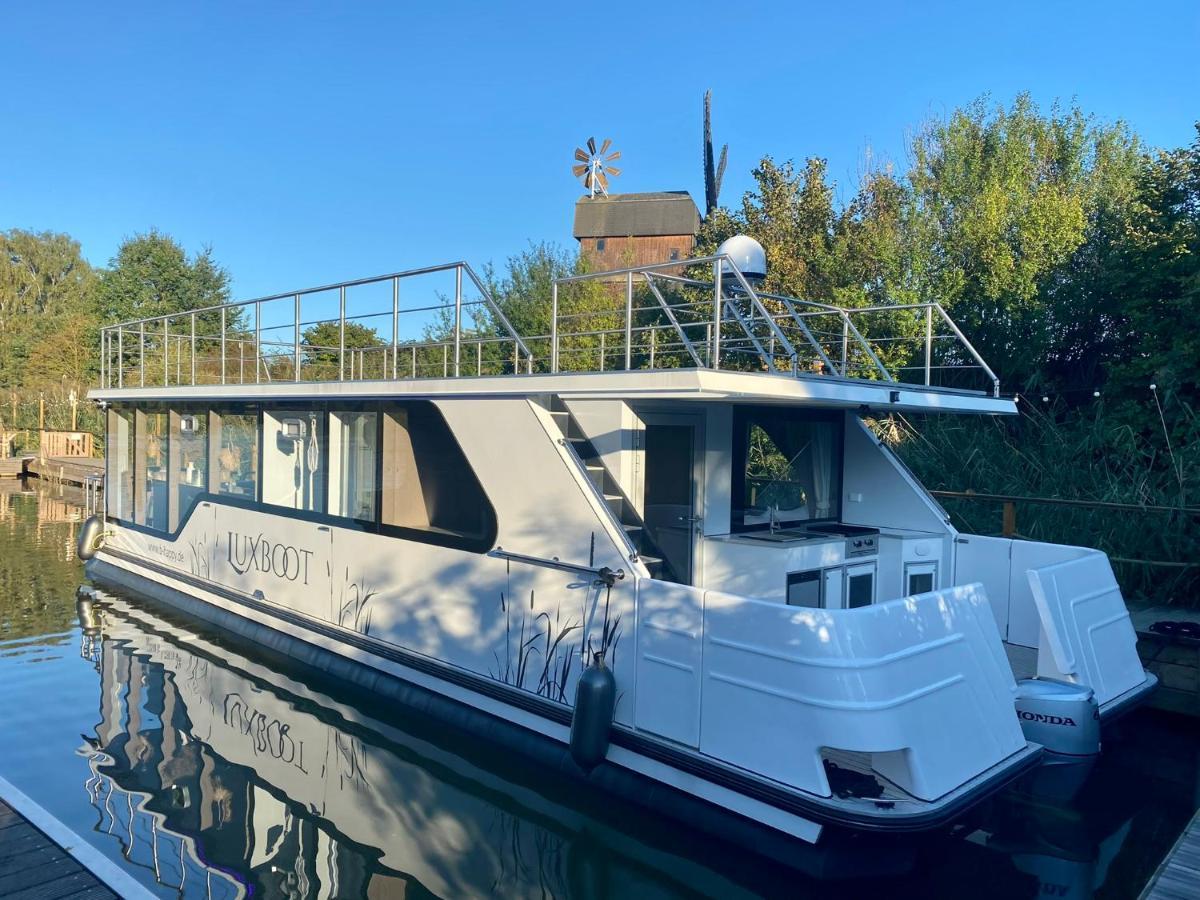 Lieblingsplatz Parey - Schwimmendes Hausboot Hotel Exterior foto